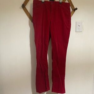 Lands End Women's Red Corduroy Pants Size 12